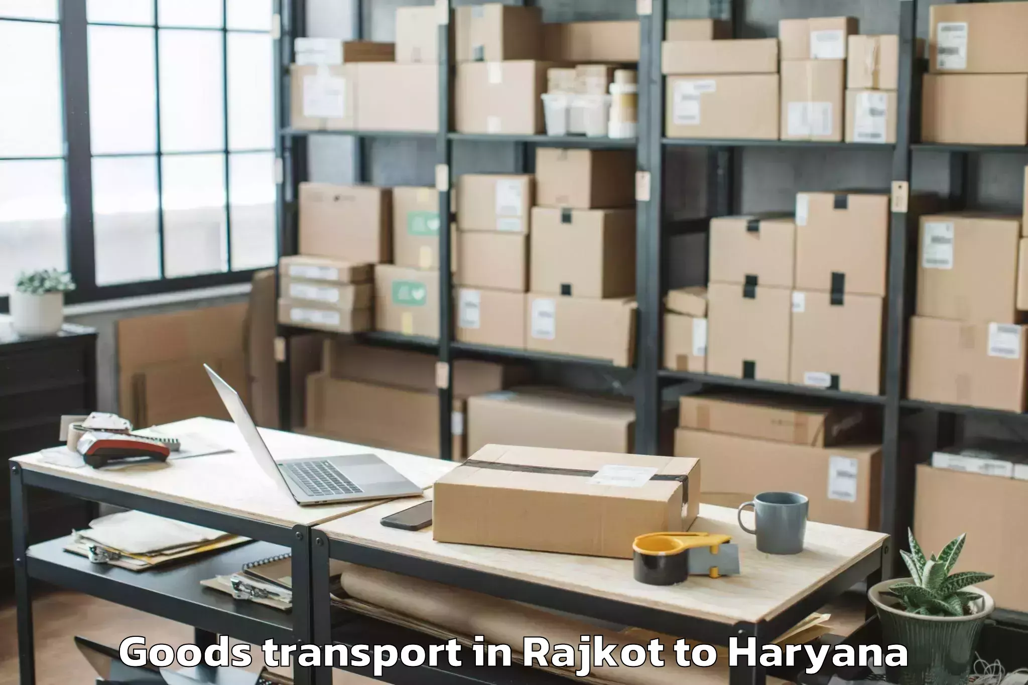 Comprehensive Rajkot to Hisar Goods Transport